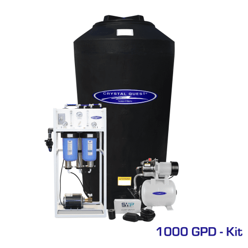 1,000 GPD / Add Storage Tank Kit (165 Gal) Commercial Mid-Flow Reverse Osmosis System (500-7000 GPD) - Commercial - Crystal Quest