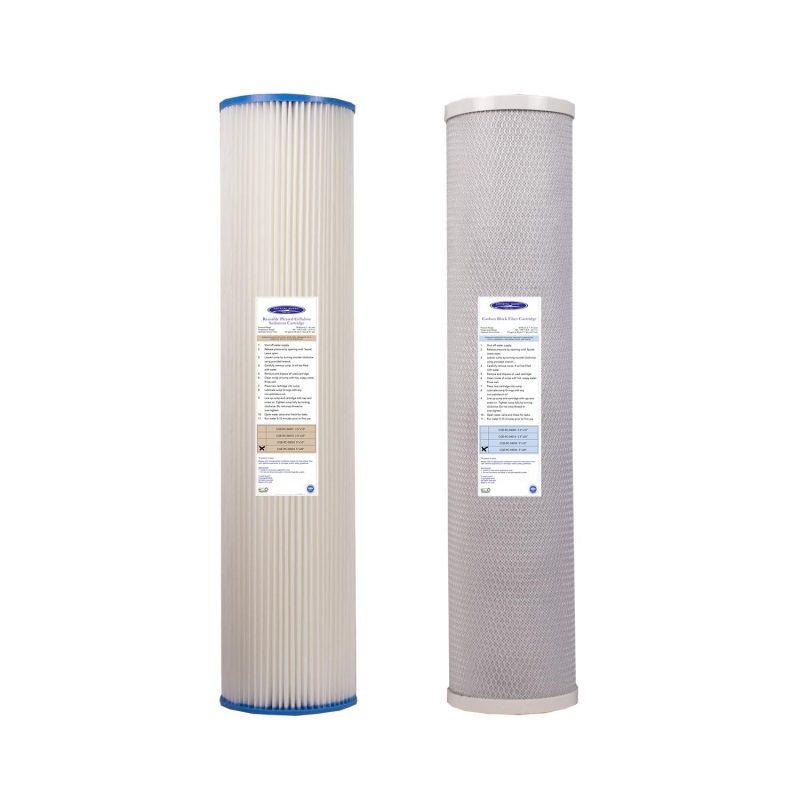 1500 2500 gpd whole house ro filter pack crystal quest water filter cartridges 16342598189149