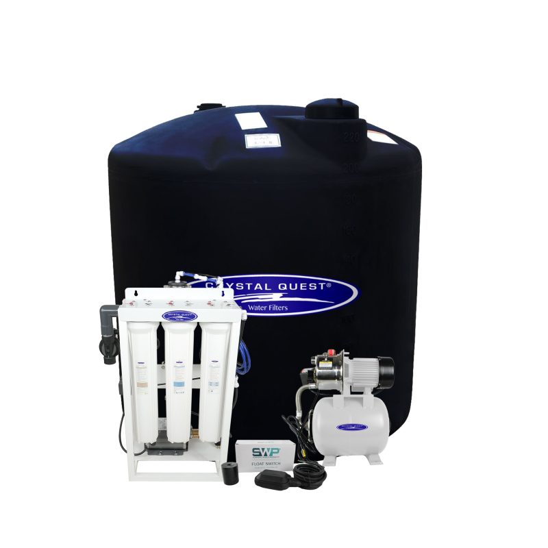 300 GPD / Add Storage Tank Kit (220 Gal) Whole House Reverse Osmosis System - Reverse Osmosis System - Crystal Quest