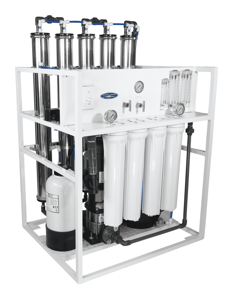 5 000 gpd standalone commercial mid flow reverse osmosis system 500 7000 gpd crystal quest commercial 34077658120285