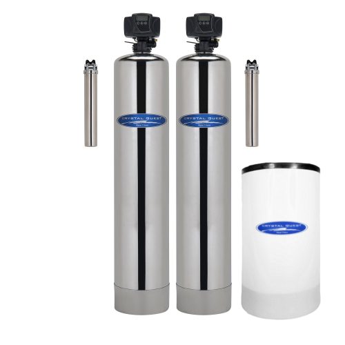 Add Softener / Stainless Steel / 1,000,000 Gallons SMART Whole House Water Filter (9-13 GPM) - Whole House Water Filters - Crystal Quest