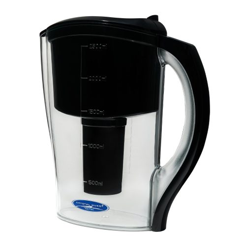 Black / Standard (SMART) Water Pitcher Filter System - Pitcher Water Filter - Crystal Quest