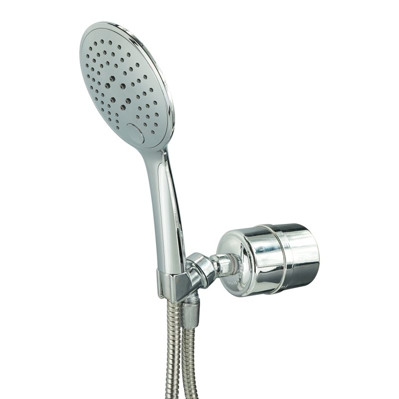 Chrome Handheld Shower Filter - Shower Bath Filters - Crystal Quest