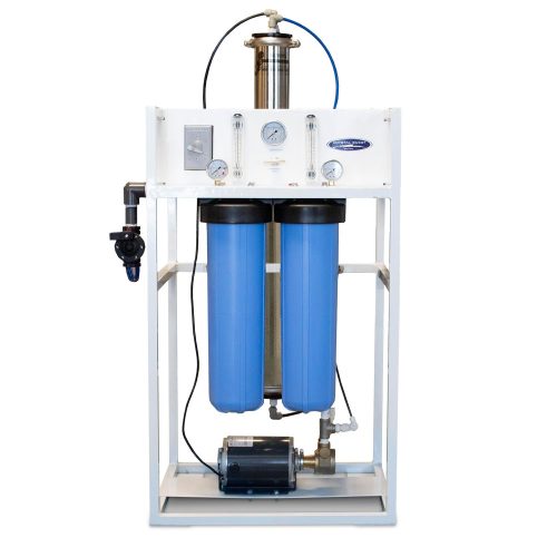 commercial mid flow reverse osmosis system 500 7000 gpd crystal quest commercial 34077507846237