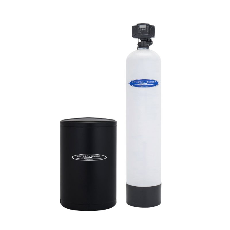 commercial water softener system 45 000 grains single 1 5 cu ft crystal quest commercial 37000379531357