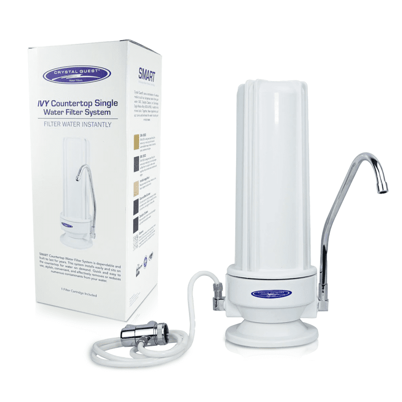 lead countertop water filter system crystal quest countertop water filters 36372552155229