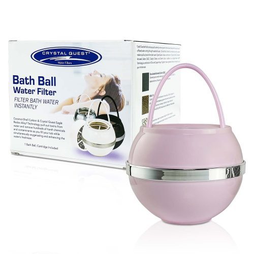 Pink Bath Ball Filter - Shower Bath Filters - Crystal Quest