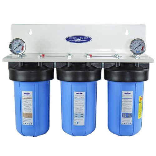 triple 1 compact whole house water filter smart series 3 6 gpm 1 2 people crystal quest whole house water filters 32433539350621