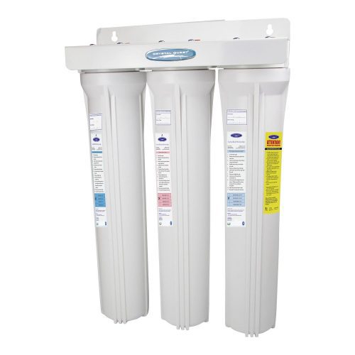 triple 1 slimline whole house water filter arsenic removal 2 4 gpm 1 2 people crystal quest whole house water filters 16335454896221