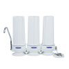 Triple / White (Polypropylene) Nitrate Countertop Water Filter System - Countertop Water Filters - Crystal Quest