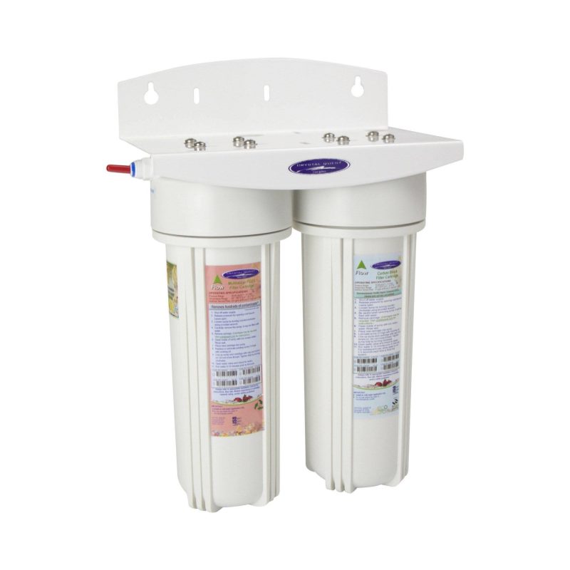 voyager double inline water filter system crystal quest inline water filters 16335774122077