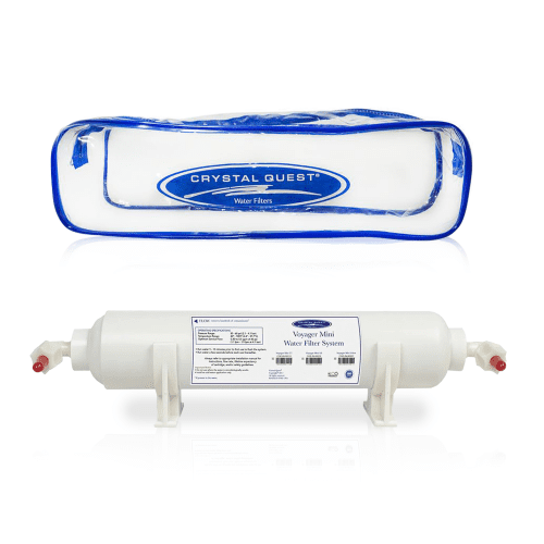 voyager mini inline water filter system crystal quest inline water filters 36372472954973