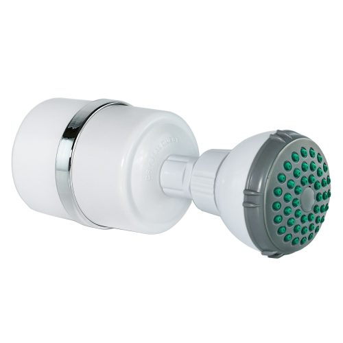 White / With Shower Head Shower Filter - Shower Bath Filters - Crystal Quest